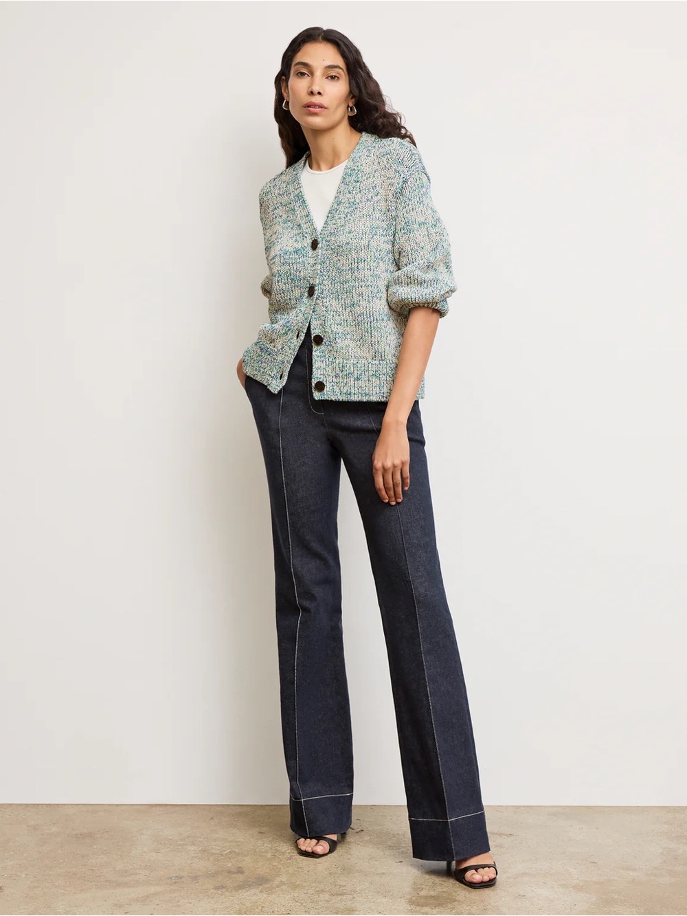 NWT MM LaFleur Dakota Easy Cardigan Boucle Multicolored - Picture 4 of 7